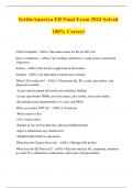 ScribeAmerica ED Final Exam 2024 Solved 100&percnt; Correct