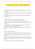 Police Test 1-4 EXAM 100&percnt; SOLVED