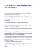 PCN-100 Topic 5 Quiz Questions With Correct Answers&period;