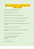 METC Hospital Corpsman Fundamentals &vert; 140  Questions with 100&percnt; Correct Answers &vert; Latest  Update &vert; Verified