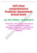 VATI final comprehensive Predictor Assessment Actual Exam