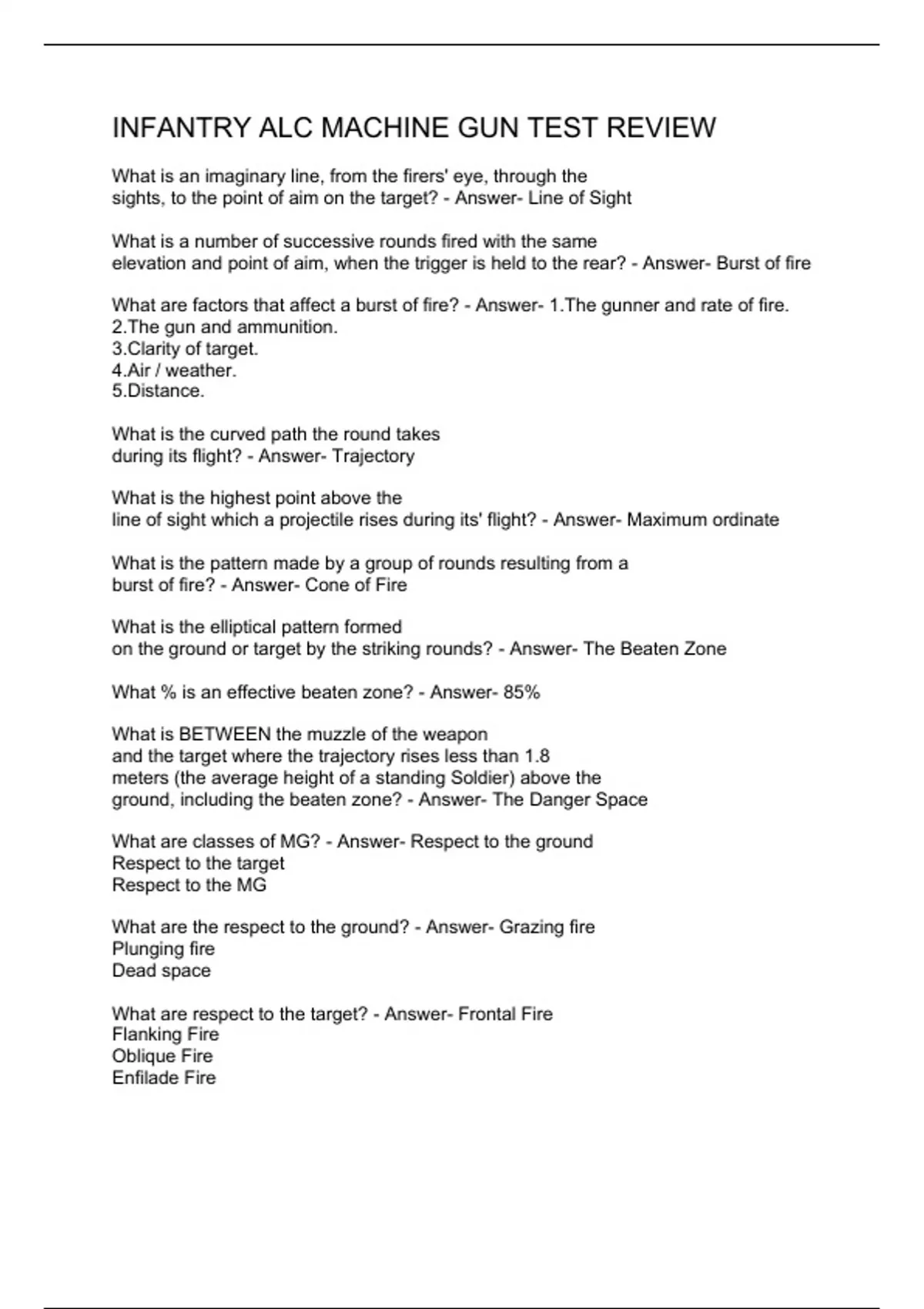 Infantry ALC Machine gun Test Review ALC Stuvia US