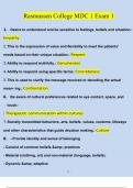 Rasmussen College MDC 1 Exam 1 2024 Updated Questions and Answers &lpar;Verified Answers&rpar;