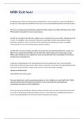 NGN Exit hesi exam 2023&sol;2024 with 100&percnt; correct answers