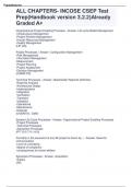 ALL CHAPTERS- INCOSE CSEP Test Prep&lpar;Handbook version 3&period;2&period;2&rpar;Already Graded A&plus;