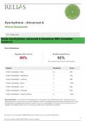 Relias Dysrhythmia- advanced A Questions With Complete Solutions