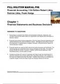 Solution Manual for Financial Accounting 11th Edition Robert Libby&comma; Patricia Libby&comma; Frank Hodge