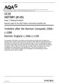 AQA GCSE History 8145 2BA Norman Yorkshire HE Resources pack 2023 final