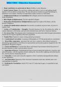WGU C963 - Objective Assessment Superset&period; Questions and detailed answers already graded A&plus;