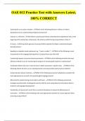OAE 012 Practice Test with Answers Latest&comma;  100&percnt; CORRECT