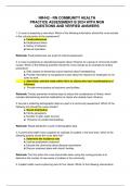 NR442 - RN COMMUNITY HEALTH PRACTICE ASSESSMENT B 2024 WITH NGN QUESTIONS AND VERFIED ANSWERS