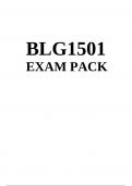 BLG1501 EXAM PACK 2025