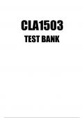 CLA1503 TEST BANK 2024
