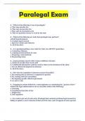 Paralegal Exam