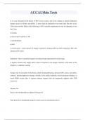 ACCAI Skin Tests Questions and ready answers 2023&sol;2024