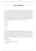ACCAI Allergic Questions and answers 2023&sol;2024
