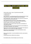 PN2 FINAL EXAM QUESTIONS AND ANSWERS