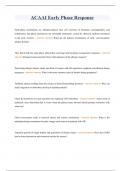 ACAAI Early Phase Response Questions and correct answers 2023&sol;2024