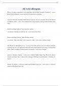 ACAAI allergens Questions and verified choices 2023&sol;2024
