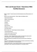 Role and Scope Exam 1 Questions With Verified Answers