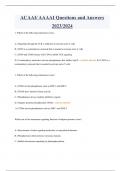 ACAAI AAAAI Questions and Answers 2023&sol;2024