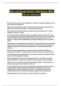 Role and Scope Exam 2 Questions With Correct Answers