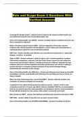 Role and Scope Exam 2 Questions With Verified Answers