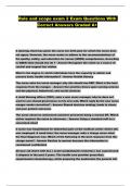 Role and scope exam 2 Exam Questions With Correct Answers Graded A&plus;
