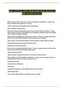 Role and Scope Final Study Guide Exam Questions With Verified Answers