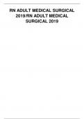 RN ADULT MEDICAL SURGICAL 2019&sol;RN ADULT MEDICAL SURGICAL 2019