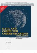 TEST BANK FOR DATA AND COMPUTER COMMUNICATIONS 10TH EDITION BY STALLINGS&vert;ANSWERS 2024&sol;2025&vert;100&percnt;PASS