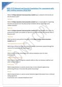 WGU C172 Network and Security Foundations Pre- assessment-with 100&percnt; verified solutions-2023&sol;2024