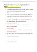 NUR 2214 Module 5 Quiz Latest Update 2024 100&percnt; Correct 