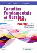 Canadian Fundamentals of Nursing 6th Edition Potter Test Bank- NEWEST VERSION 2023&sol;2024