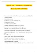 USMLE Step 1 Mnemonics-Microbiology (Bacteria) 100% SOLVED
