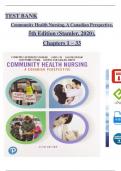 TEST BANK For Community Health Nursing A Canadian Perspective&comma; 5th Edition by Stamler&comma; All Chapters 1 - 33&comma; Complete Newest Version
