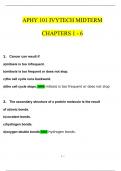 APHY 101 Midterm Exam Chapters 1 - 6  Latest Questions and Answers (2024 / 2025) (Verified by Expert)