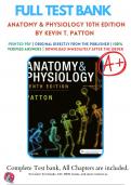 Test Bank For Anatomy & Physiology 10th Edition By Kevin T&period; Patton &lpar; 2019-2020 &rpar;&comma; 9780323528795&comma; Chapter 1-48 Complete Questions and Answers A&plus;