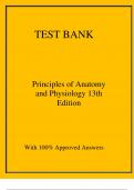 Principles of Anatomy and Physiology 13th  Edition