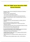 PHIL 347 FINAL Exam Questions With Correct Answers