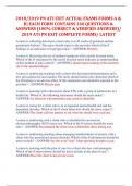 2018&sol;2019 PN ATI EXIT ACTUAL EXAMS FORMS A &  B&vert; EACH FORM CONTAINS 160 QUESTIONS &  ANSWERS &lpar;100&percnt; CORRECT & VERIFIED ANSWERS&rpar;&sol;  2019 ATI PN EXIT COMPLETE FORMS&sol; LATEST