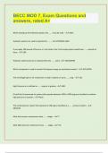 BECC MOD 7&comma; Exam Questions and  answers&comma; rated A&plus;