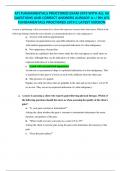 ATI FUNDAMENTALS PROCTORED EXAM 2019 WITH ALL 60  QUESTIONS AND CORRECT ANSWERS ALREADY A&plus;&sol; RN ATI  FUNDAMENTALS PROCTORED 2019 C LATEST VERSION