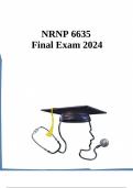 NRNP 6635 Final Exam (Latest-2024/2025, 100 Q & A) / NRNP 6635N Final Exam / NRNP6635 Final Exam / NRNP-6635N Final Exam: Walden University | 100% Verified Q & A |
