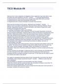 TICO Module &num;4 Questions and Answers Rated A&plus;
