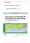 Test Bank for Success in Practical Vocational Nursing 9th Edition by Knecht All Chapters-A+ Guide-2024