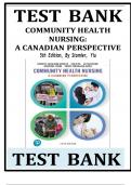 Community Health Nursing, A Canadian Perspective