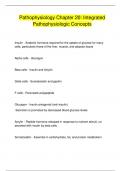 Pathophysiology Chapter 20&colon; Integrated  Pathophysiologic Concepts