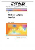 Test Bank for Medical-Surgical Nursing, 7th Edition by Adrianne Dill Linton, Mary Ann Matteson | All Chapters  Complete  VERIFIED Guide A+