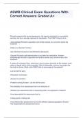 ASWB Clinical Exam Questions With Correct Answers Graded A&plus;